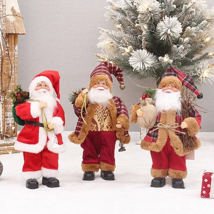 Xmas Decor for Home Navidad Party Ornaments Christmas Ornaments Santa Claus Doll with Gift Bags