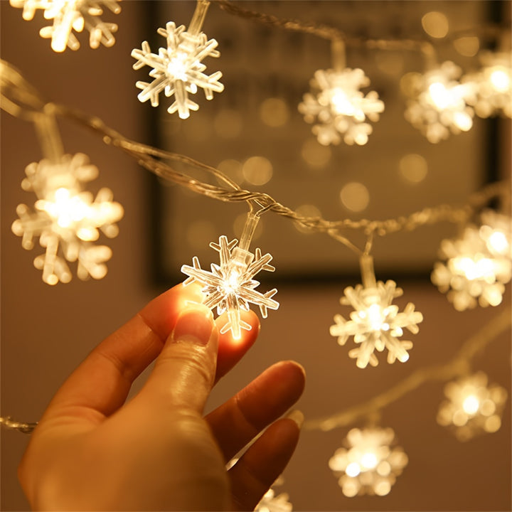 Cadeia de Luzes de Flocos de Neve LED